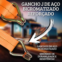 Ver imagem 5 de Cinta com Catraca para Amarração de Carga 1,5 Tonelada 9 Metros