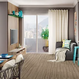 Piso laminado colado Eucafloor Prime noce oro Caixa c/ 2,14m² - 2