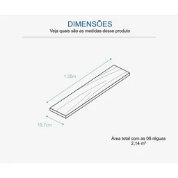 Piso Laminado Colado Eucafloor Prime Carvalho New Caixa c/ 2,14m² - 4