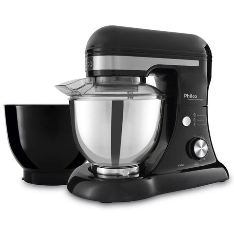 Batedeira Planetária Philco Pbp600p Turbo - Inox, Double Bowl, 600w 127v - Potência e Versatilidade