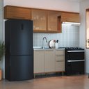 Ver imagem 1 de Cozinha Completa Munique 6 Portas 3 Gavetas com Vidro Freijó/camurça - Indékes