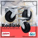 Ver imagem 2 de Rodizio 6x2 Borracha S/freio Roda Ferro 350 Kg