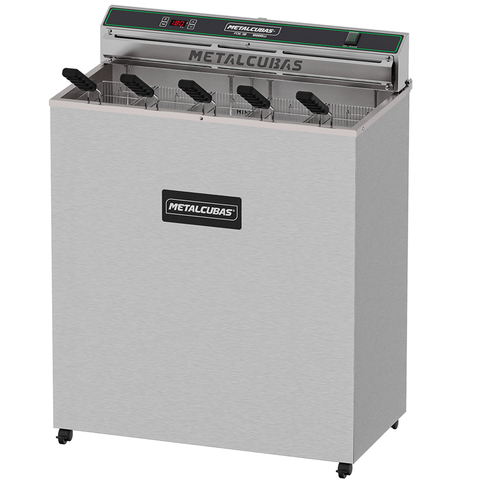 Fritadeira Elétrica Pedestal Zona Fria de Óleo Foe-30 10000 Watts Metalcubas 220v