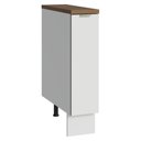 Ver imagem 2 de Balcão Porta-temperos 20cm 1 Porta (com Tampo) Branco Veludo/ Rustic Lux Madesa