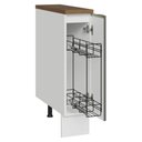 Ver imagem 3 de Balcão Porta-temperos 20cm 1 Porta (com Tampo) Branco Veludo/ Rustic Lux Madesa