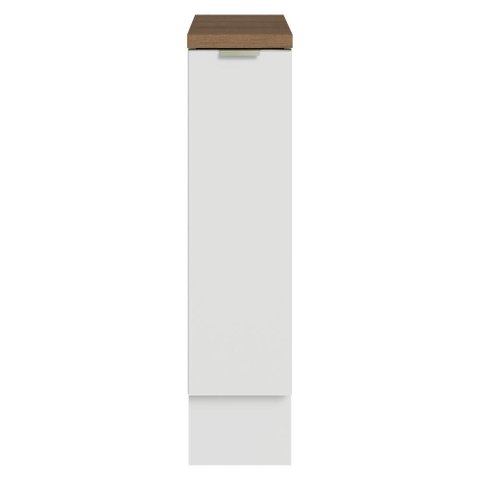Balcão Porta-temperos 20cm 1 Porta (com Tampo) Branco Veludo/ Rustic Lux Madesa