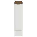 Ver imagem 1 de Balcão Porta-temperos 20cm 1 Porta (com Tampo) Branco Veludo/ Rustic Lux Madesa