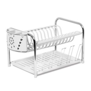 Secador Master Tubo com Porta Talheres e Copos Branco