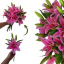 Ver imagem 1 de Flores Artificiais Kit com 20 Galhos de Lirio Decora Flores Artificiais