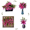 Ver imagem 5 de Flores Artificiais Kit com 12 Galhos de Lirio Decora Flores Artificiais