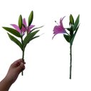 Ver imagem 5 de Flores Artificiais Kit com 8 Galhos de Lirio Decora Flores Artificiais - Decora Flores Artificiais