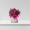 Ver imagem 2 de Flores Artificiais Kit com 6 Galhos de Lirio Decora Flores Artificiais - Decora Flores Artificiais