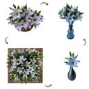 Ver imagem 4 de Flores Artificiais Kit com 20 Galhos de Lirio Decora Flores Artificiais