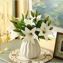 Flores Artificiais Kit com 20 Galhos de Lirio Decora Flores Artificiais - 5