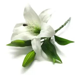 Flores Artificiais Kit com 20 Galhos de Lirio Decora Flores Artificiais