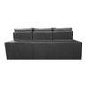 Sofá 3 Lugares Retrátil e Reclinável Cama inBox Senses 2,00m Velusoft Cinza - 6