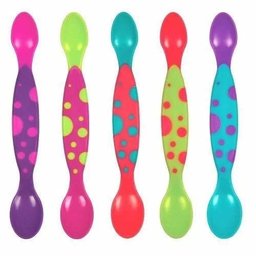 Kit 5 Colheres Bebê Com Ponta Dupla 3m+ The First Years - 1