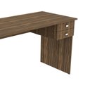 Ver imagem 6 de Mesa para Escritório 117cm com 2 Gavetas Me4165 Nogal Tecnomobili