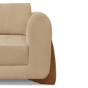 Ver imagem 3 de Poltrona Jolie 1 Lugar Pes Boomerang Linho Dourado Ezz Dourado