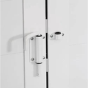 Ver imagem 2 de Porta de Alumínio Camarão Palheta com Trinco Lado Esquerdo 210x90cm Branco Allo Esquadrias