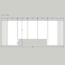 Ver imagem 5 de Cabeceira Cama Queen Ripada 3,0m MDF Cinza Sagrado com Nogueira Cadiz Casa Lar Shop