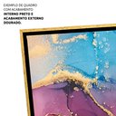 Ver imagem 4 de Quadro Decorativo Mulher Glamurosa em Tela Canvas Tacolado Moldura Flutuante 4,5cm Preta e Dourada 8