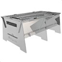 Ver imagem 3 de Churrasqueira Portátil Desmontável Inox Camping S-grill.inox