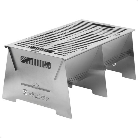Churrasqueira Portátil Desmontável Inox Camping S-grill.inox