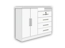 Ver imagem 2 de Cômoda Sapateira 4 Gavetas Branco Cronus 1.36 D'doro