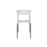 Cadeira Base Fixa Plástica St Emy Base em Cor Alumínio 	 - Branco - 2