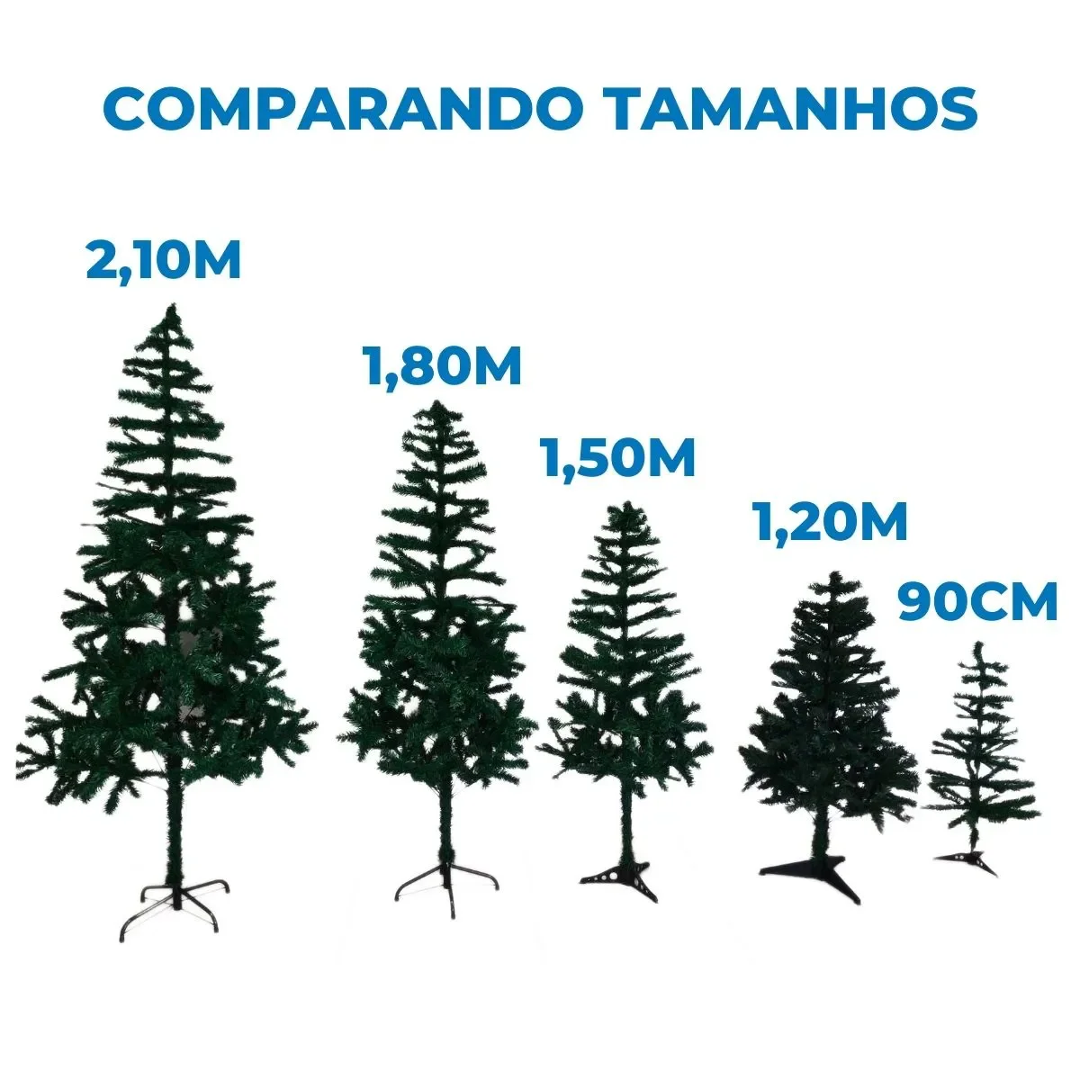 Ver imagem 7 de Árvore de Natal 90cm com 70 Galhos, Pé de Ferro Resistente - Compacta, Durável e Ideal para Decoraçã