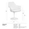 Cadeira Saarinen com Braços - Tulipa - Branco - 4