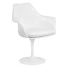 Cadeira Saarinen com Braços - Tulipa - Branco - 1