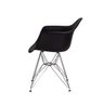 Cadeira Eiffel Eames com Braço Base Cromada Preta - 3
