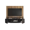 Painel Home Para TV Até 75 Polegadas Sala Marrom e Preto - 4