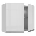 Ver imagem 5 de Armário De Cozinha Aéreo 100% MDF 80 cm 2 Portas Branco Brilho Acordes Madesa