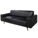 Ver imagem 1 de Sofá Vince 2 Lugares Couro Preto 180cm - 69993