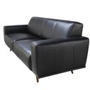 Ver imagem 2 de Sofá Vince 2 Lugares Couro Preto 180cm - 69993