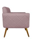Ver imagem 2 de Namoradeira Decorativa Estofada Para Salão de Beleza Isabella Suede Rosê - LM DECOR