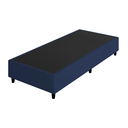 Ver imagem 2 de Base Box Solteiro Azul Suede - 38x88x188