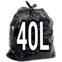 Ver imagem 1 de Saco De Lixo 40 Litros Preto 100Un Resistente