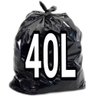 Saco De Lixo 40 Litros Preto 100Un Resistente - 1
