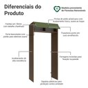 Ver imagem 3 de Porta-geladeira 103 Cm 1 Porta Basculante Rustic/verde Vik Madesa