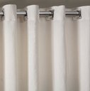 Ver imagem 2 de Cortina Para Sala e Quarto Madras 4,00x2,80 Ilhos Cromado.:Palha