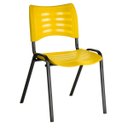 Ver imagem 1 de Cadeira Secretaria Turim Fixa - Amarelo