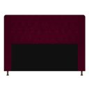 Ver imagem 2 de Cabeceira Brenda para Cama Box Casal 140cm com Capitonê Suede - Ecotec Decor:Vinho