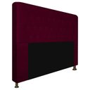 Ver imagem 1 de Cabeceira Brenda para Cama Box Casal 140cm com Capitonê Suede - Ecotec Decor:Vinho
