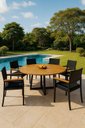 Ver imagem 1 de Conjunto Náutico de Área Gourmet 6 Cadeiras 1,50m - Solara