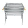 Churrasqueira Aço Galvanizado Espetinho Tamanho 65x40 Mec G - 4