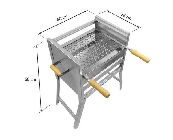 Churrasqueira A Carvão 40x28 - Mec G Store